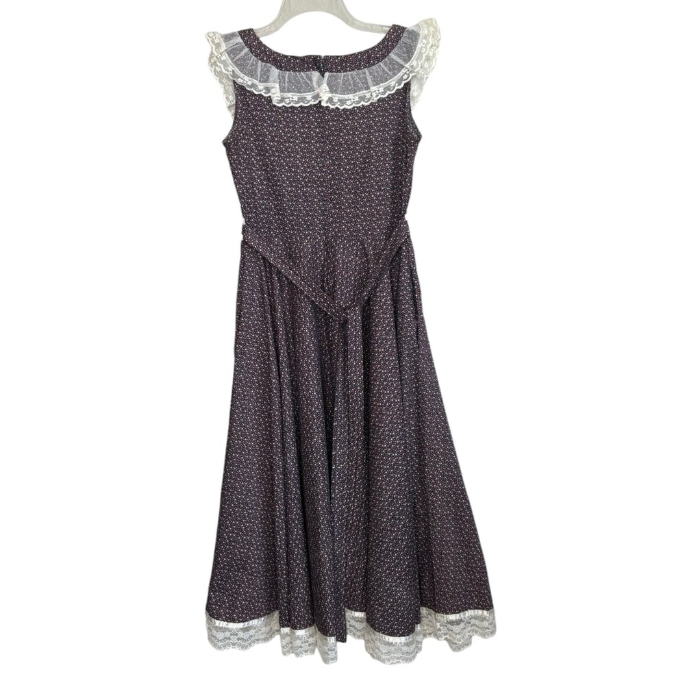 GUNNE SAX by Jessica Vintage Rare Purple Floral Prairie Dress Size 13 Sleeveless - Picture 8 of 15